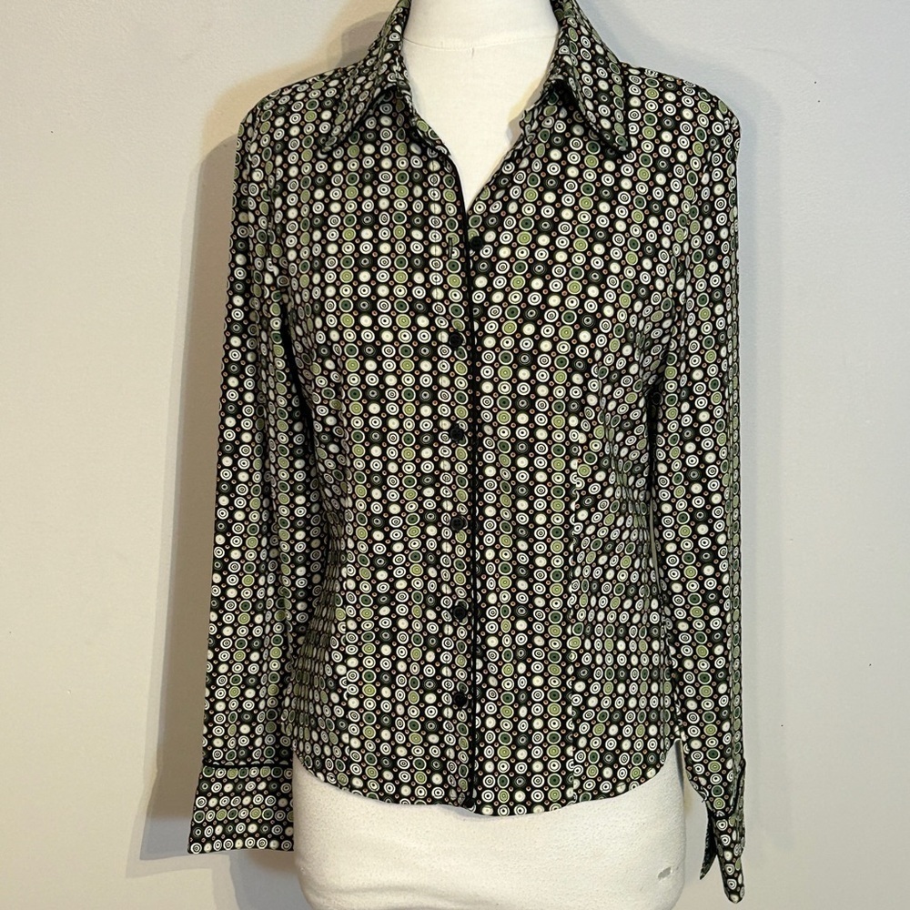 Button up blouse in Mod pattern size S